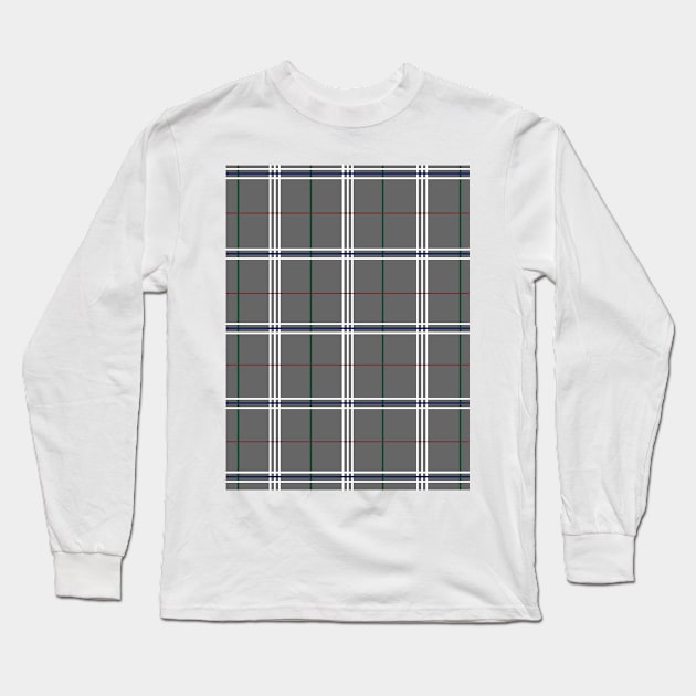 Pewter Plaid Long Sleeve T-Shirt by PSCSCo